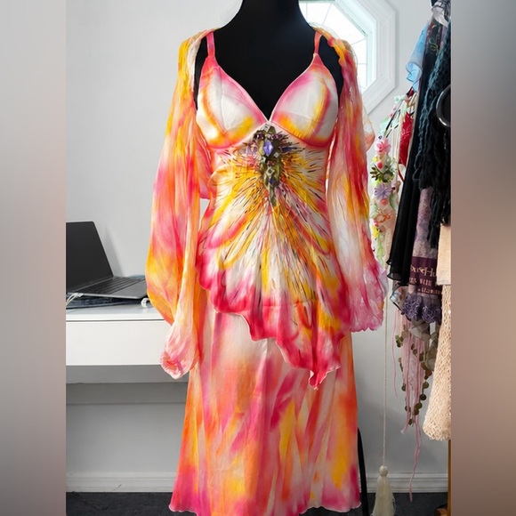 Roccobarocco Dresses & Skirts - Silk Italian dress